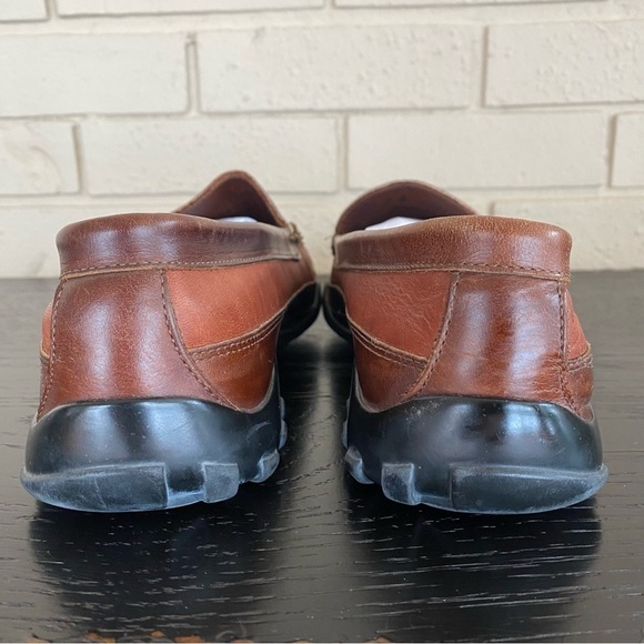 Allen Edmonds Two Tone Brown Boulder Venetian Driving Moccasin Loafer Size 9 D main image 6